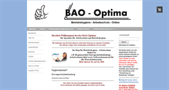 Desktop Screenshot of bao-optima.de